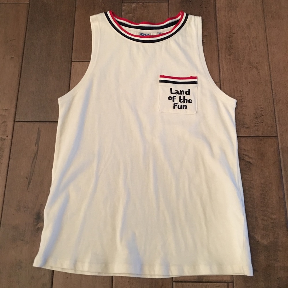 Junk Food “Land of the fun” tank top size medium